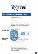 恭喜Y同学被埃克塞特大学录取